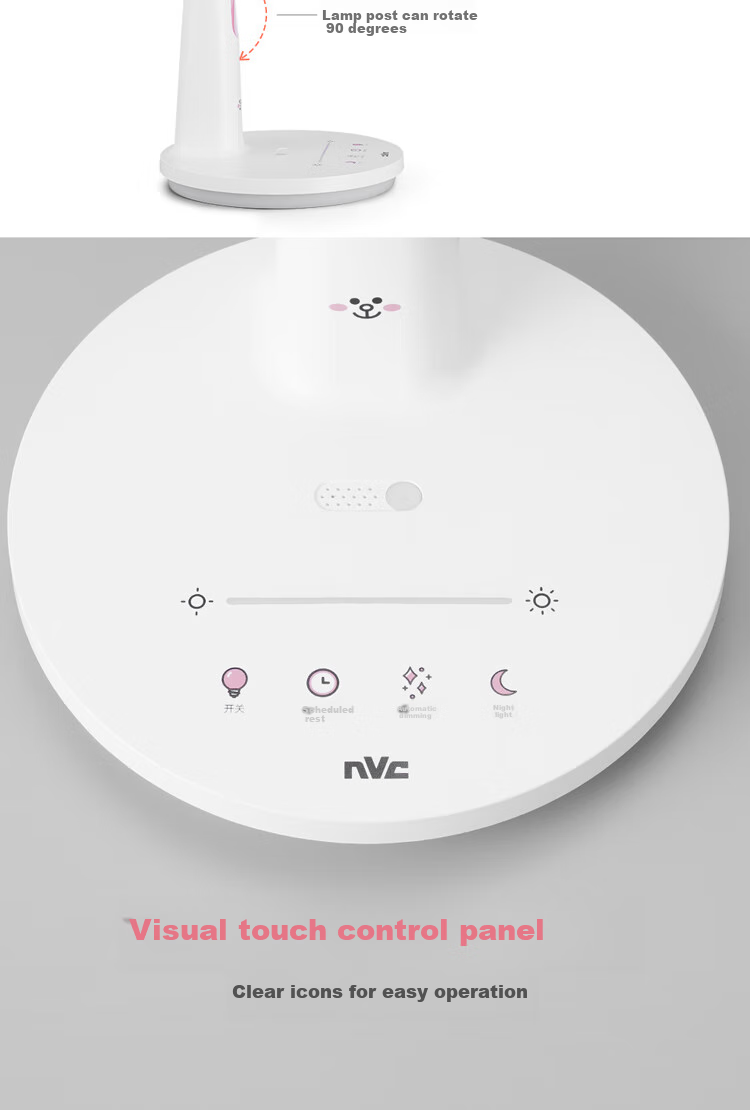 NVC Eye Protection Children's Reading Home Full Spectrum Eye Protection Student Study Work Desk Reading Writing Seating Sensor Desk Lamp 11
