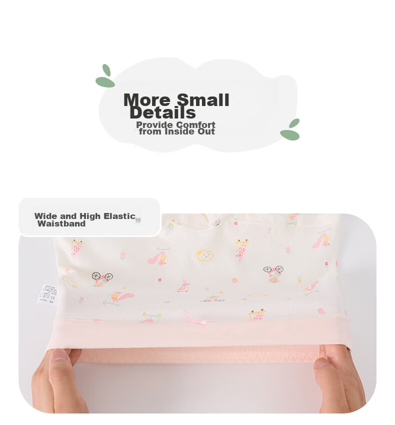 Langsha Children's Underwear, Girls' Student A-Class Cotton Mid to Big Kids Boxer Briefs, Girls' Youth Printed Boyshorts 13