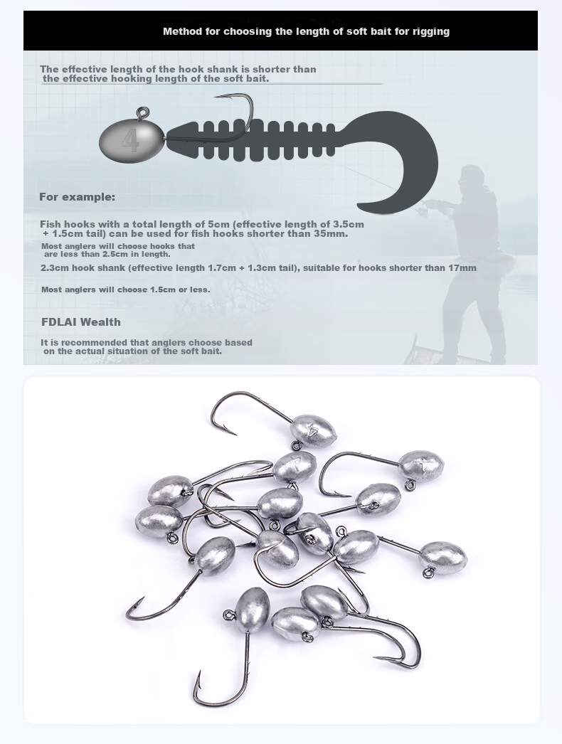 Guowangluya Micro Fishing Hook with Double Barbs, Small Hook Shape 3X Reinforced, for Mandarin Fish And Bass, 2.5g-15 Pieces 1