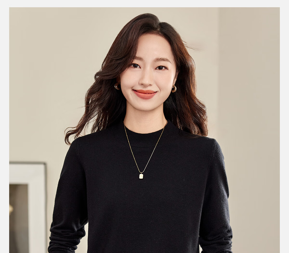 Pincai Women's Knit Sweater Half Turtleneck Autumn Winter Solid Color Base Layer Knit Top PW17ZS952 1