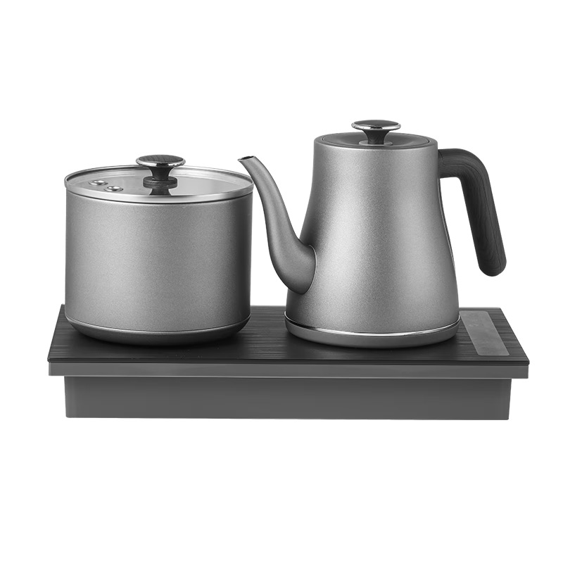 Biooner Pure Titanium Fully Automatic Water Filling Electric Kettle Tea Table Boiling Kettle Embedded Integrated Tea Brewing Machine Tea Set Electric Tea Stove Set RY-15 Three-Piece Set