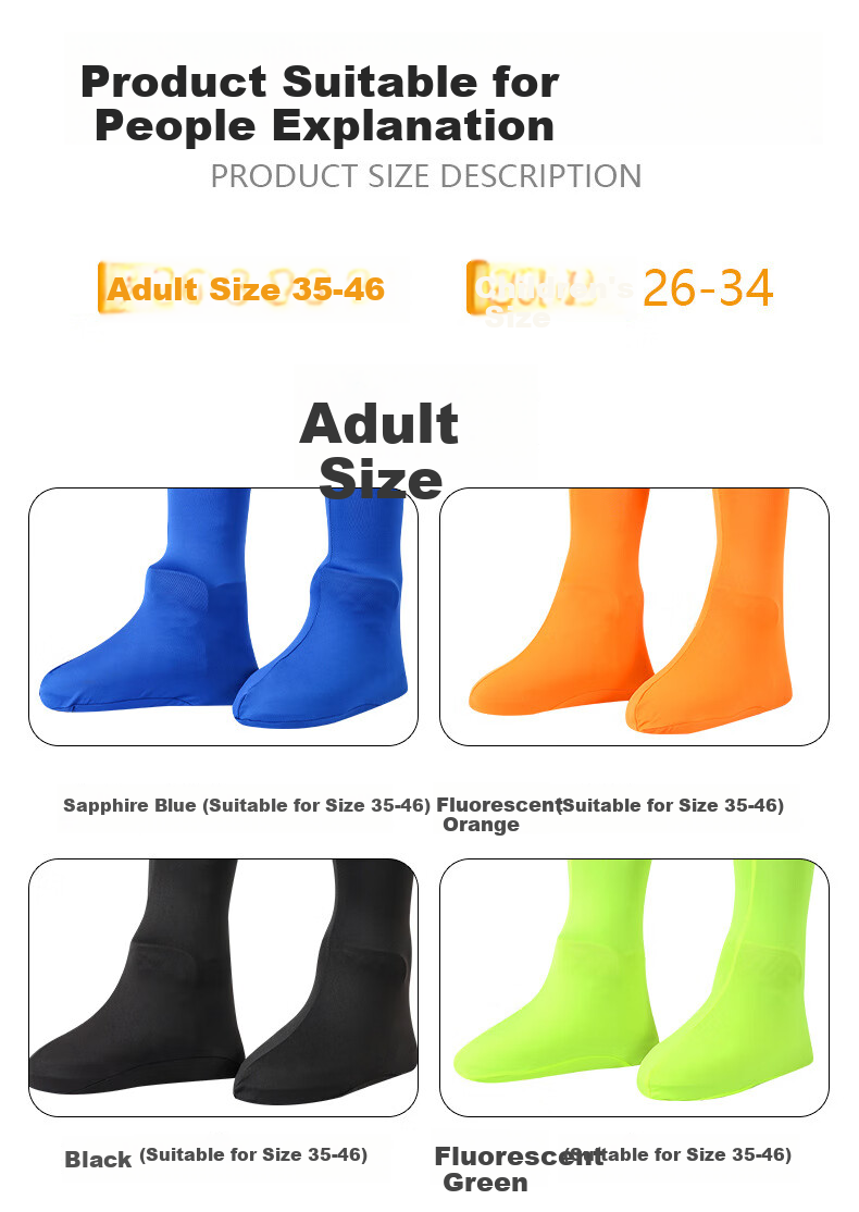 Andatong Desert Shoe Covers, Breathable Desert Shoe Covers for Chaka Salt Lake, High-Elastic Beach Shoe Covers, Anti-Sand Socks, Full Foot Covers [With Free Headscarf] Fluorescent Orange Size 35-46 4