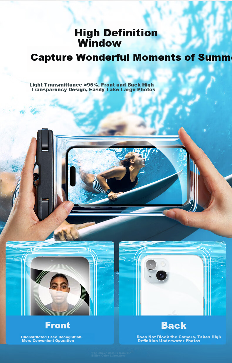 ESR Waterproof Phone Case, Touchscreen Compatible, for Swimming, Rafting, Diving, Delivery Riders, Large Size with Camera, Braided Lanyard, Neck Strap, Dustproof, Rainproof Protective Cover for Hot Springs 11