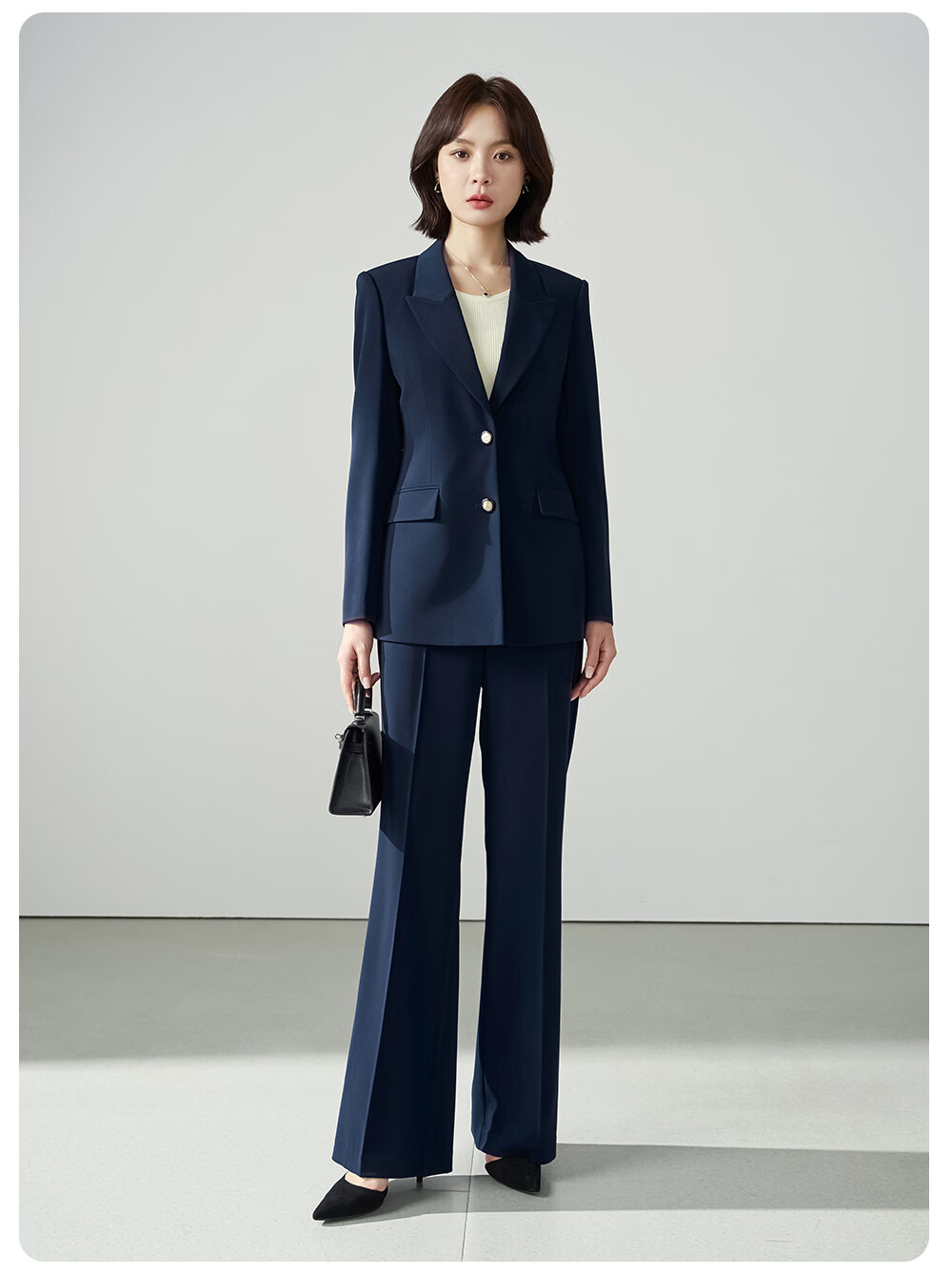 Miss Bird Women's Winter Suit Set Professional Interview Formal Workplace High-End Commuter Blazer Jacket 4