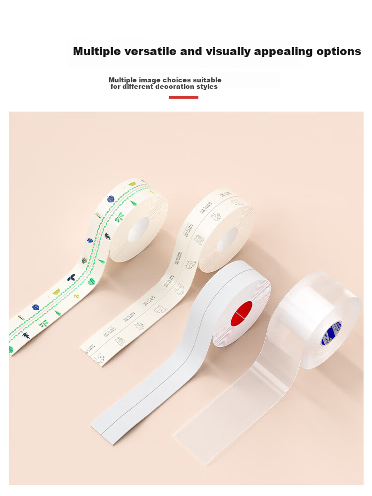 Mileqi Strong Adhesive Traceless Nano Tape, Waterproof, Stain-Resistant, Mold-Proof, Leaves No Residue When Removed, Easy to Clean with Wipe, 0.5mm Thick, 5cm Wide * 3 Meters Long - 3 Rolls 6