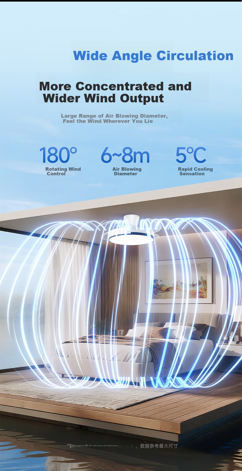 HP Fan Light Pure Eye Protection Invisible Fan Blades Dining Room Remote Dimming Integrated Ceiling Fan Light Zhongshan Lighting Zhenzhiguang 10