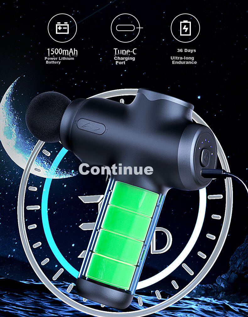 Li-Ning Mini Massage Gun Professional Muscle Massager for Home Fitness, Portable Sports Neck Massage Gu 9