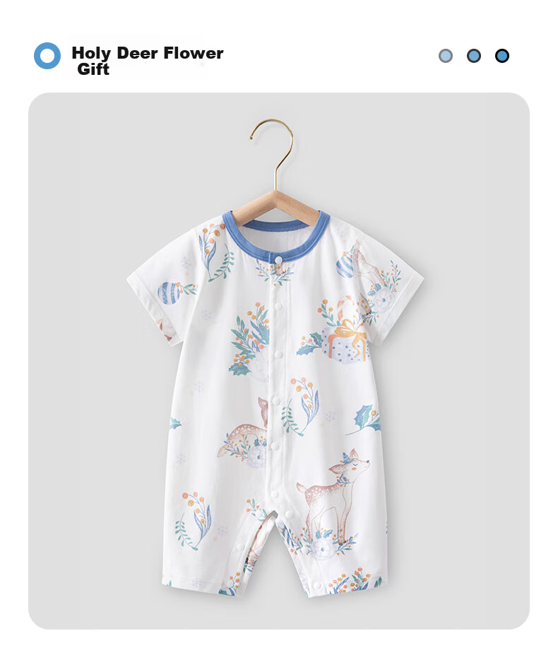 Beitaisi Baby Clothes, Summer Thin, for Boys And Girls, Cotton Onesie, Newborn Romper, Short-Sleeve Pajamas, Air Conditioning Wear 26