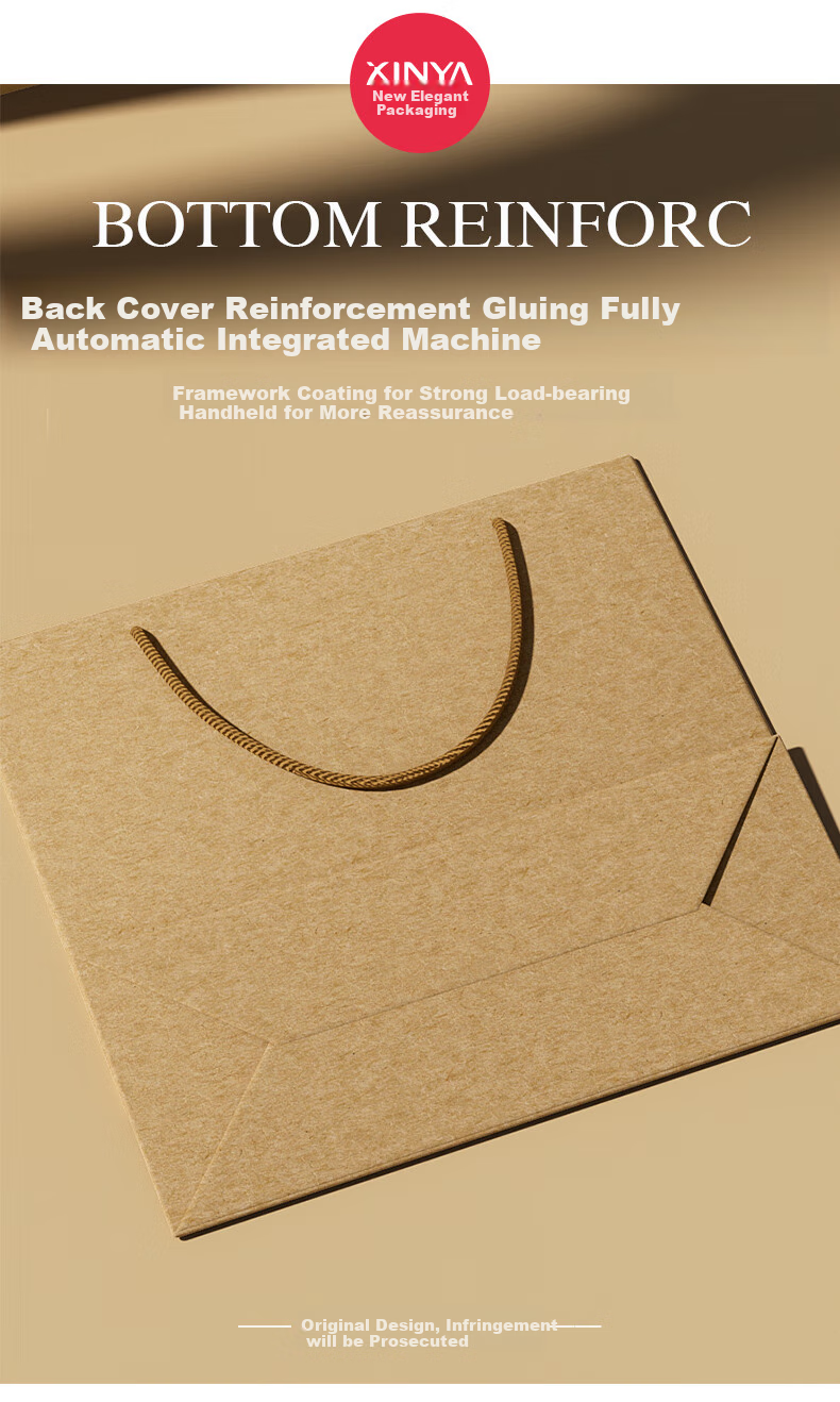 Xinya Large Kraft Paper Document Bags, File Folders, Tender Bids, Contract Bags, Gift Packaging, Extra Thick Handheld Paper Bags, Pack of 10 3