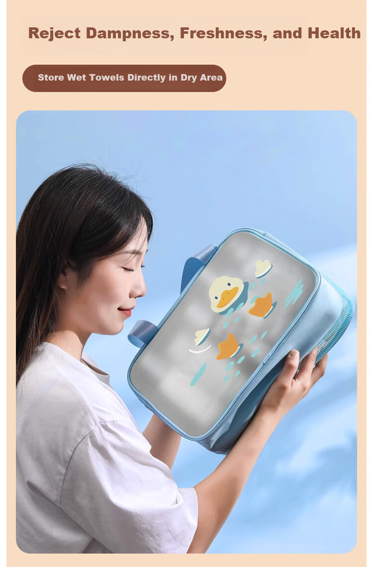 Banzheni Toiletry Bag for Men And Women, Travel Fitness Swimming Makeup Storage Bag, Underwear Organizer, Business Trip Wet And Dry Separation Waterproof Large Capacity 6