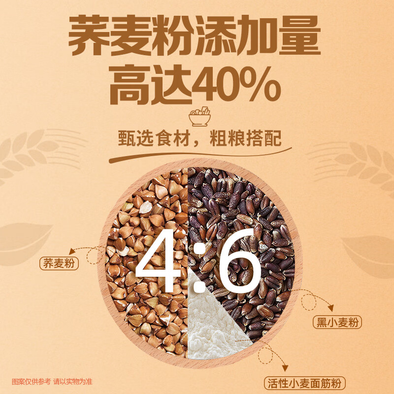 白象荞麦面低脂肪面条40%荞麦杂粮粗粮拌面荞麦挂面200g*8包
