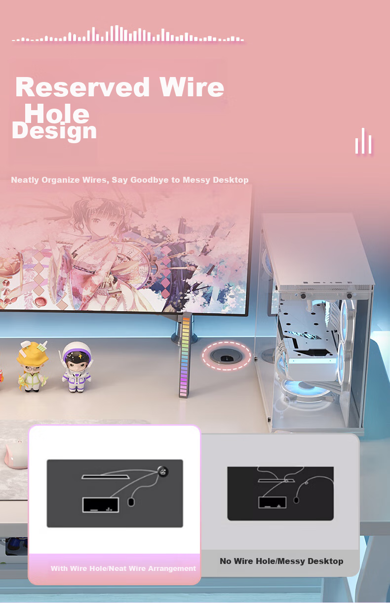 Shanshanmuyi Computer Desk, Home Gaming Desk, Simple Bedroom Desk, Student Desk, Office Study Table 2