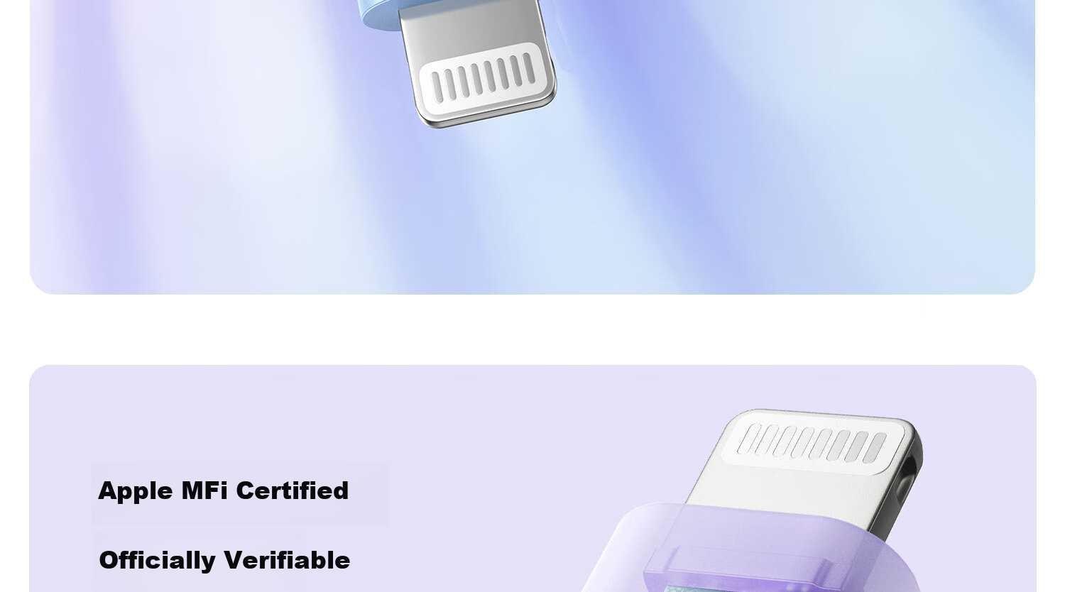 ANKE Charging Cable [MFi Certified], Apple IPhone 11/12/13/14 Phone Type-C to Lightning 60W Fast Charging Skin-Friendly Data Cable, 0.9m White 4