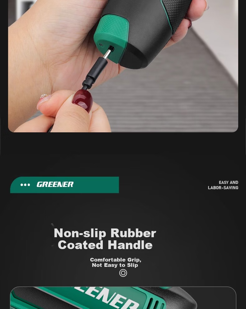 GREENER Advanced Goddess Edition 37-Piece Portable Electric Screwdriver Multifunctional Cordless Household Mini Screw Gun 19