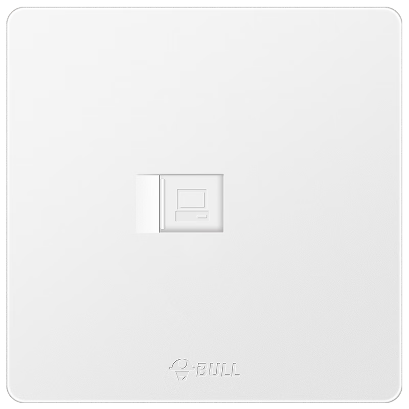 BULL Switch Socket, Single Computer Category 6 Socket, Cream Style G12T102B, Twilight White
