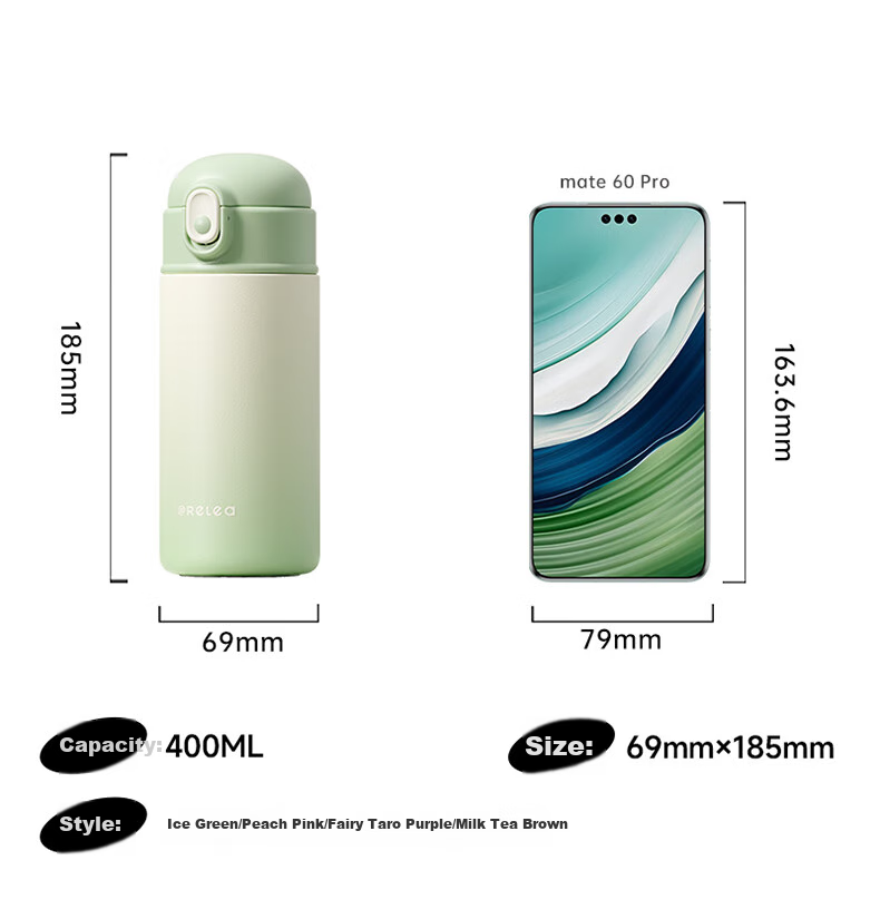 RELEA Insulated Mug for Women with Straw, Children's Water Bottle, Large Capacity High-Value Student Cup for Pregnant And Postpartum Women, Mid-Autumn Festival Gift 4