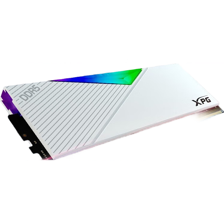 ADATA 32GB (16GB X 2) Kit, DDR5 6000 Desktop Memory Module, Hynix A-Die Chips, XPG Longyao D500G (White), CL26