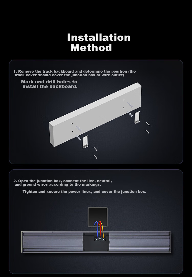 UGREEN 4KW Surface-Mounted Track Socket, Smart Digital Display Sliding Rail Power Strip, Overload Protection, Track-Style Power Strip, Movable Ultra-Thin Wall-Mounted Track Power Strip, No Slot Required, 60CM + 4 Adapters 21