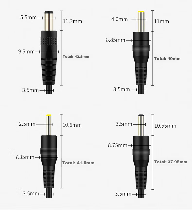 Sanlin Power Cable, USB to DC Round Hole Charging Cable, Adapter/Router/Lamp Power Cord, 5V USB to DC 5.5*2.5*1 Meter, SL-20USB 11