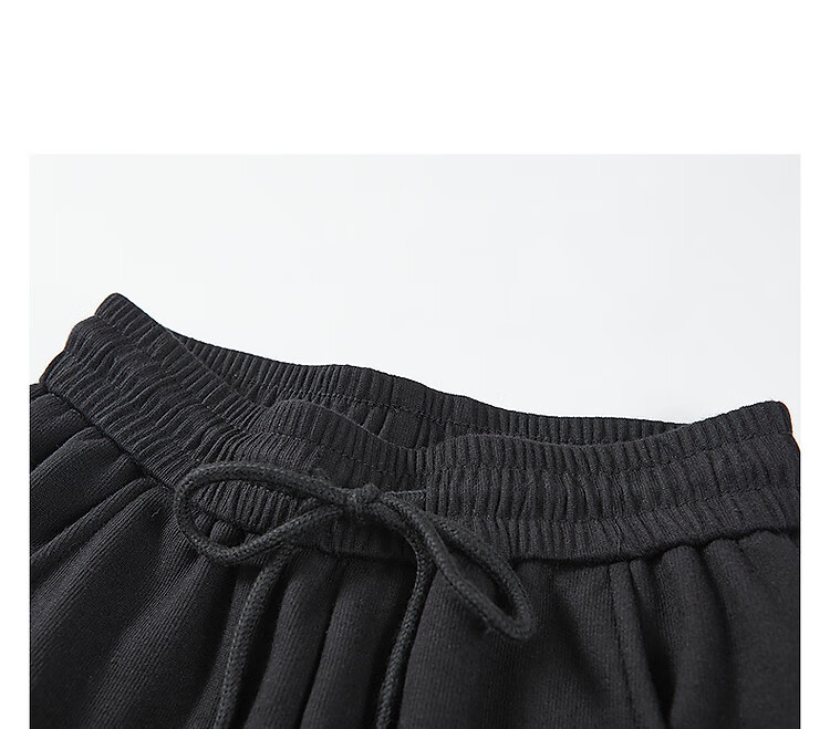 Dme Women's Casual Winter Cloud Cotton Elastic Waist Side Seam Split Banana Pants 13