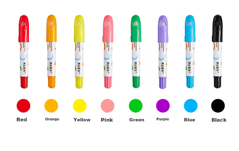 Meiletongnian Smooth Erasable Whiteboard Markers, Non-Toxic Safe Writing And Drawing Board Pens, 8 Colors, Easy to Erase, No Hand Staining, Washable, Colored Drawing Pens, Blackboard Markers, Crayons 11