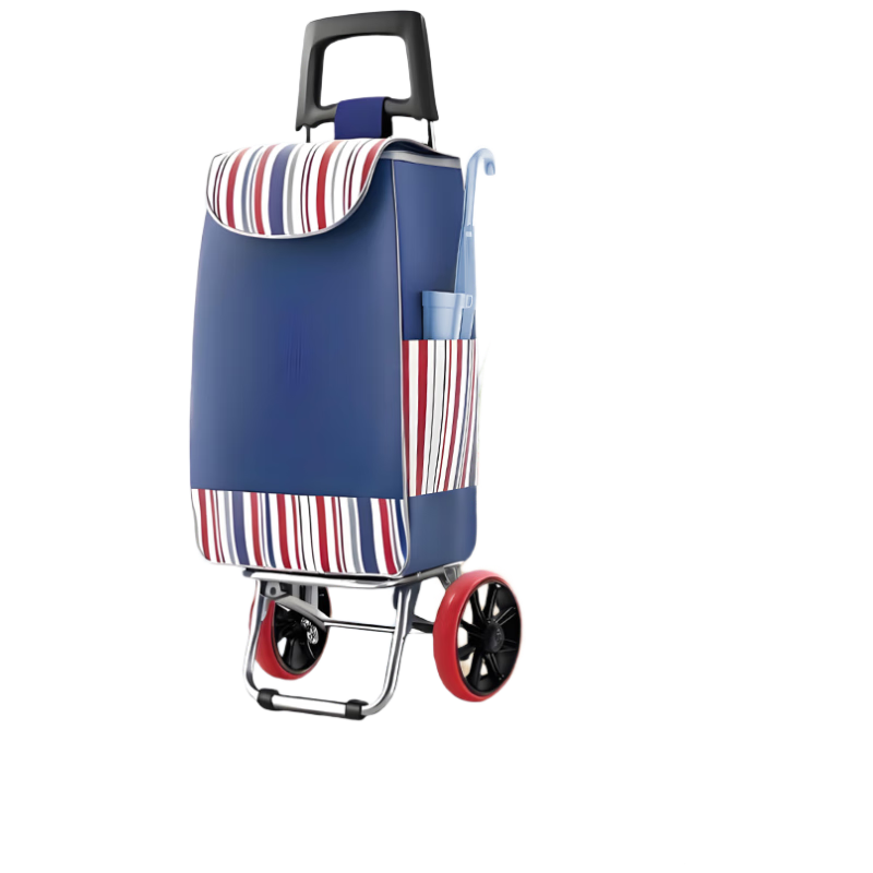 Honggong Grocery Shopping Cart Hand Pull Cart Portable Foldable Household Trolley Luggage Cart Stair-Climbing Tool