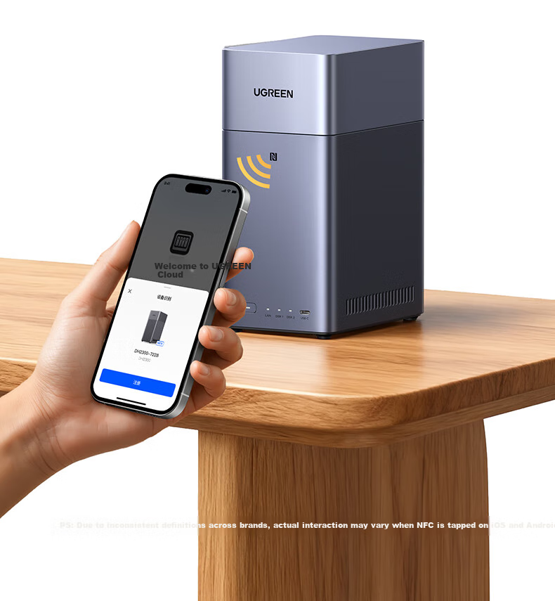 UGREEN Private Cloud DH2300, 8GB Dual-Bay NAS Network Storage, Personal Cloud AI Home Hard Drive Server, Mobile NFC One-Touch Connection, Photo Album Backup, Phone And Tablet Expansio 13