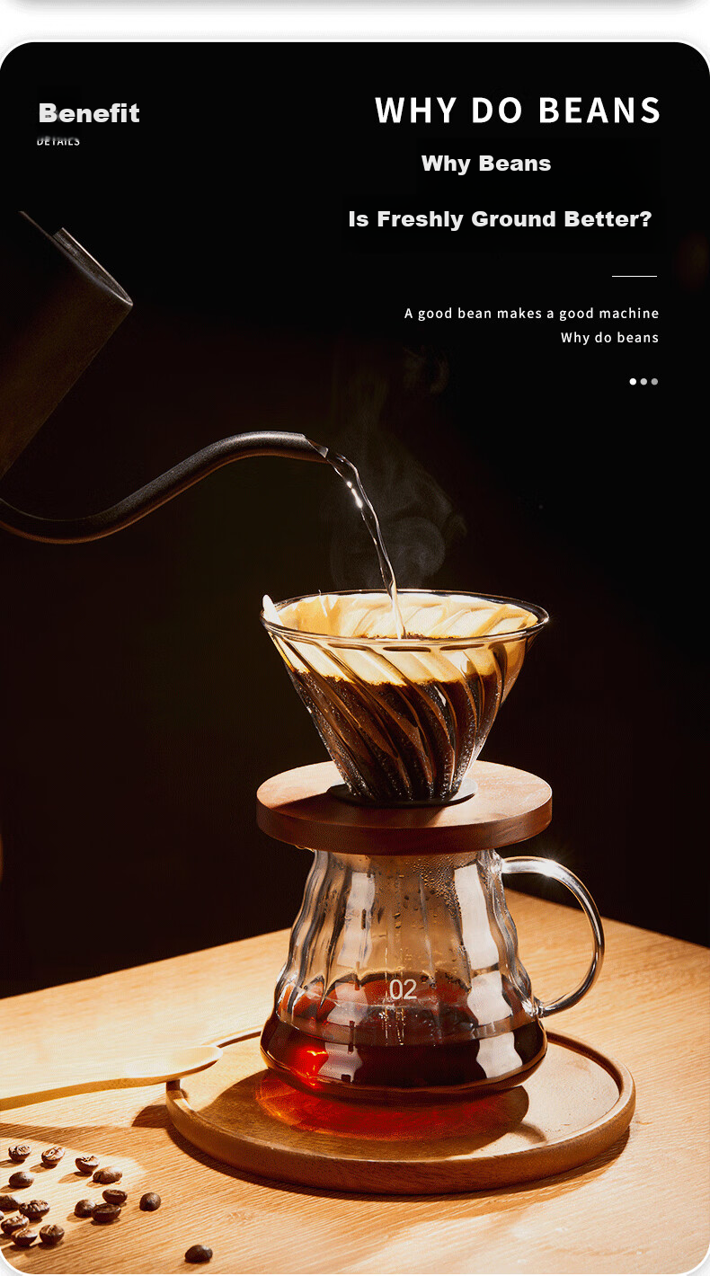 TEOTM Coffee Grinder, Portable Small Home Use Manual Grinder, Automatic Coffee Machine, Electric Bean Grinder 5