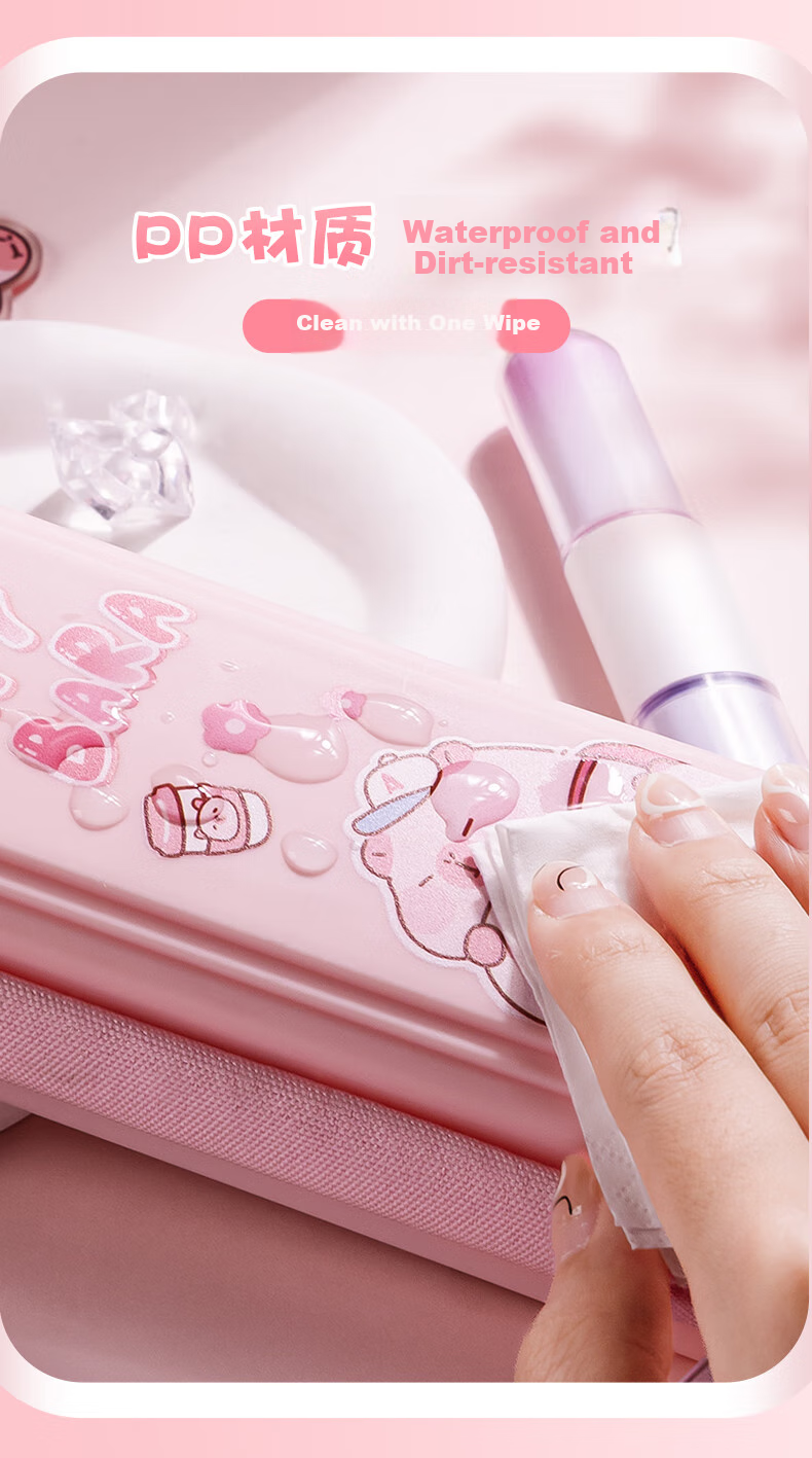 Kabaxiong Detachable Bubble Ball Double-Layer Pencil Case, Smooth Opening And Closing, High Aesthetic Value, Large Capacity Stationery Pencil Case for Students, Back-To Essential for Girls 6