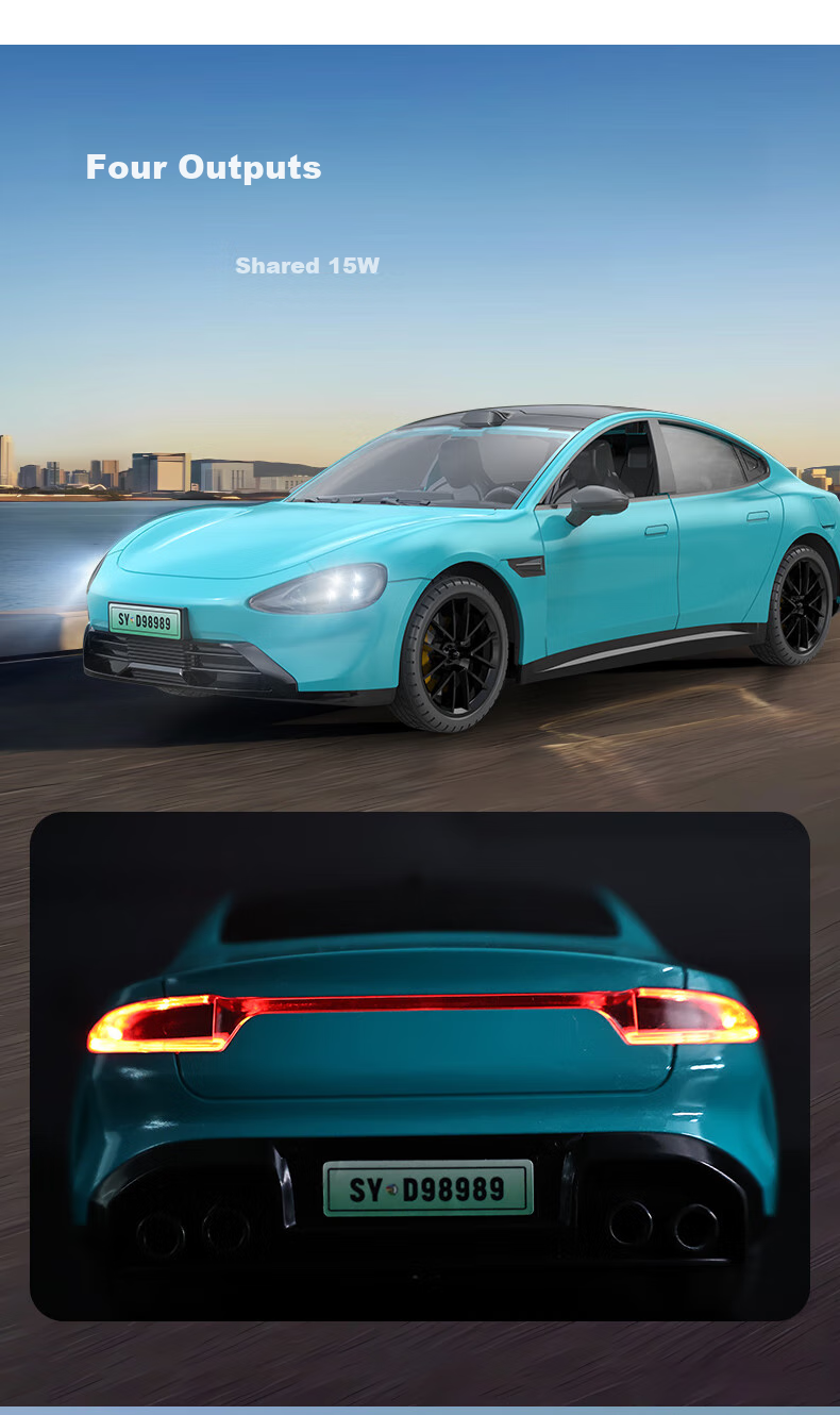 Shuangying Audi Official Authorized New Energy Remote Control Car Toy, Racing Car with Fast Charging Station, Electric Vehicle, Children's Birthday Gift 10