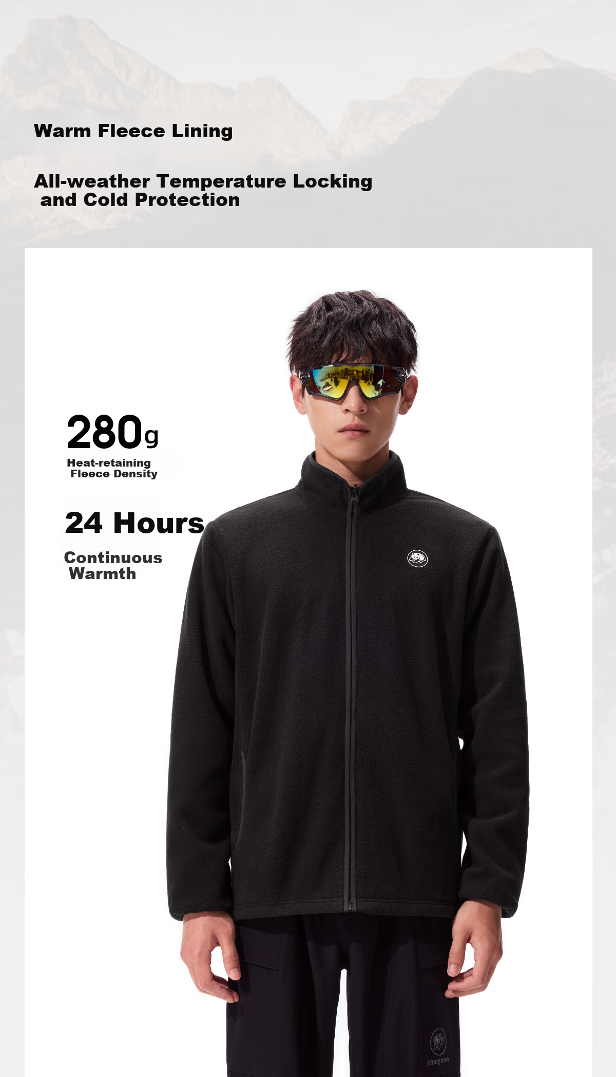Xiongmao Zhang Yuxi Same Style Outdoor Three-In Jacket for Men And Women, Triple Protection Color-Block Mountaineering Coat R611 Orange L 6