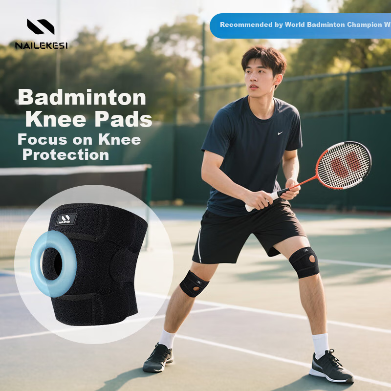 NAILEKESI N Sports Knee Brace, Professional Protection for Badminton, Specially Designed for Men, Suitable for Running, Hiking, Knee Joint And Meniscus Injury Protectio