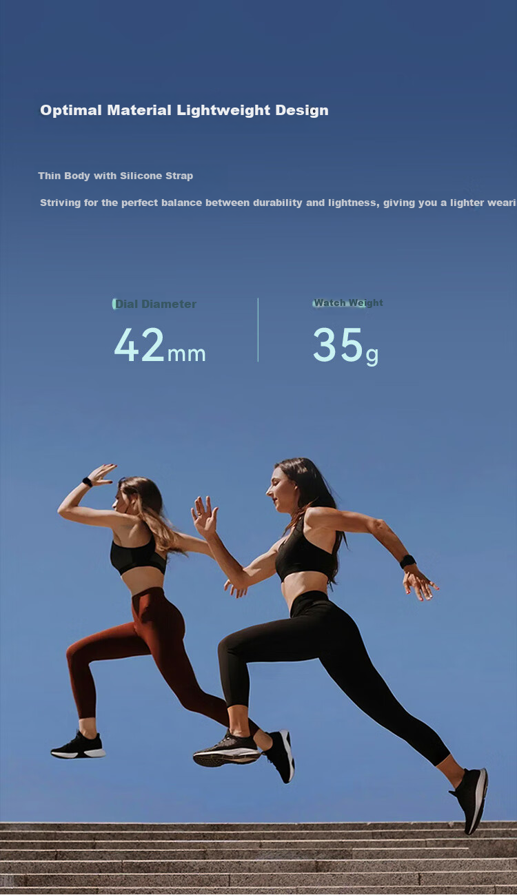 Skechers Smart Heart Rate, Blood Oxygen And Blood Pressure Monitoring, Outdoor Running Waterproof Multifunctional Sports Watch for Middle And High School Students 4