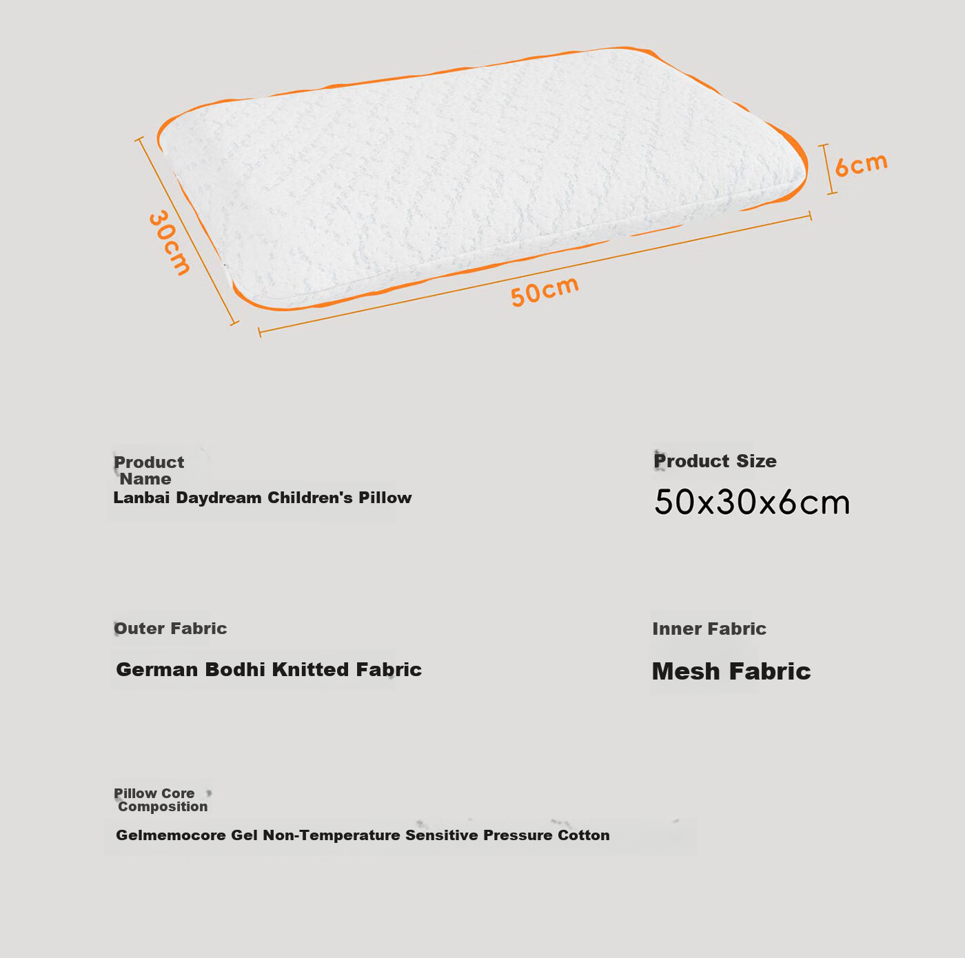 Fessura Pillow for Children's Nap, Memory Foam Pillow, Skin-Friendly And Breathable with Pillowcase, Suitable for Student Dormitory And Home Use, Antibacterial And Anti-Mite 16