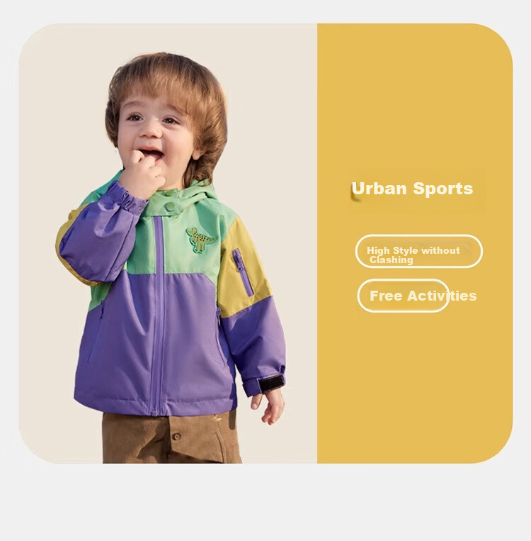 Ciciibear Boys' Windbreaker Jacket, Children's Autumn Three-In Thickened Coat, Baby Triple-Protection Winter Outerwear 4