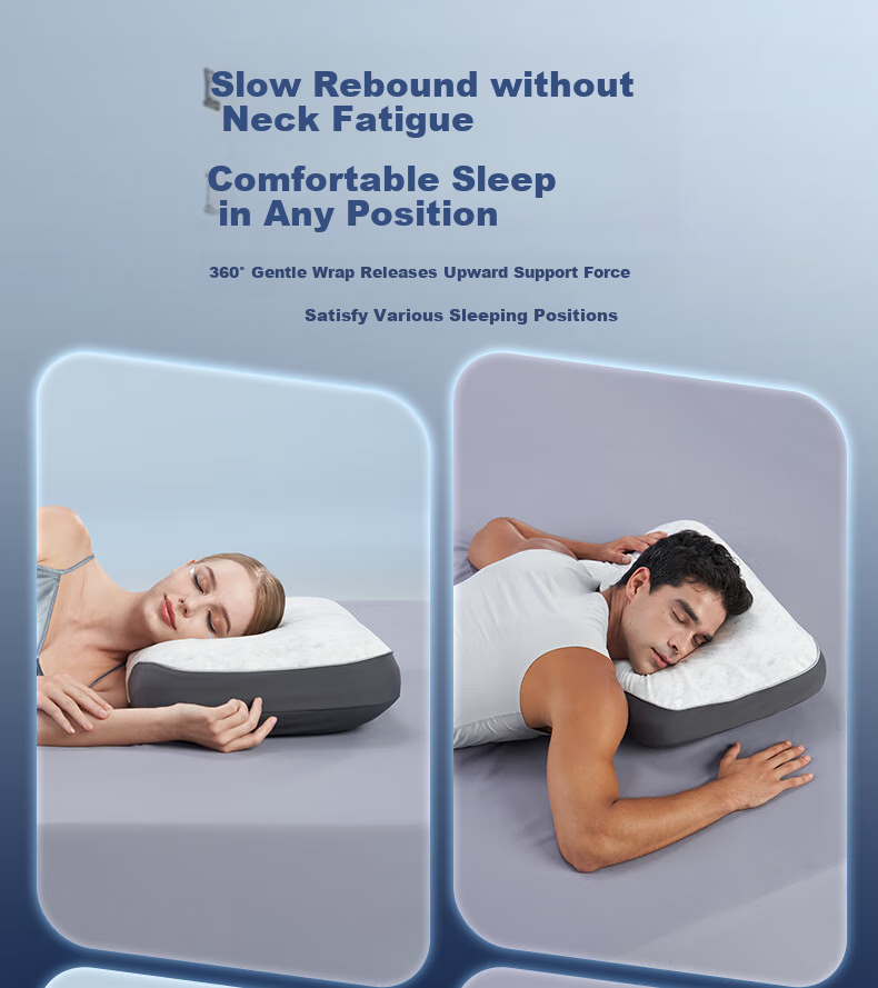 JaCe Memory Foam Pillow Spring Mattress Core Cervical Pillow Side Sleeping New Upgraded Anti-Snoring Adult-Specific Gift Box 14CM 12