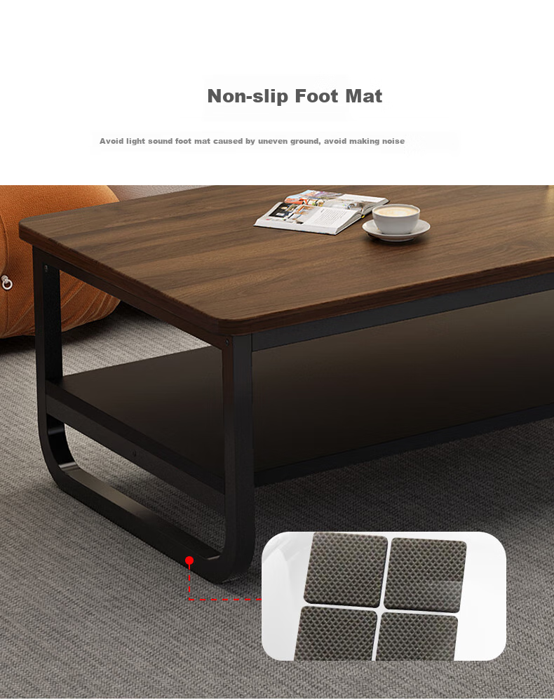Fanshe Coffee Table for Small Apartments, Modern Minimalist Living Room Coffee Table, Office Tea Table, Simple Wooden Sofa Side Table 9