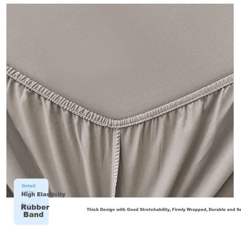 Hodo Class A Fitted Sheet Single Piece, Mattress Protector Cover, Anti-Dirt Non-Slip Full Coverage Bed Cover, Protective Cover, 1.8*2m, Guest Blue 14