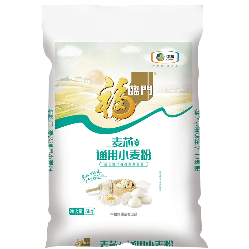 福临门麦芯通用小麦粉 中筋面粉 10斤 蒸煮面食