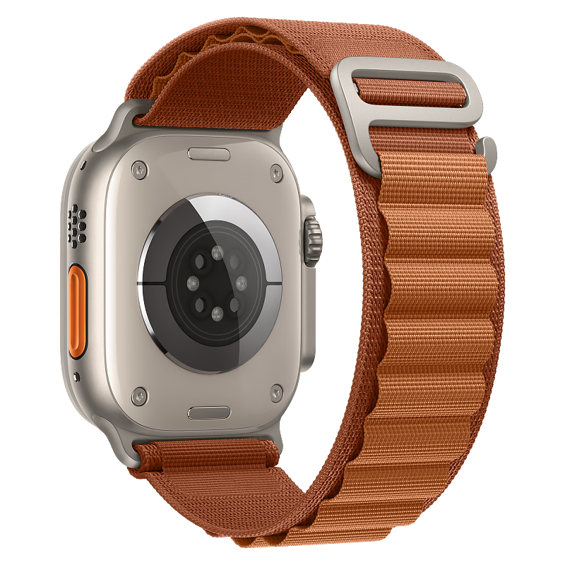 MSSM Apple Watch Band for iWatch S11/Ultra3/2/S10/9/SE3 Sports Alpine Loop Nylon Strap Red Clay 44/45/46/49mm