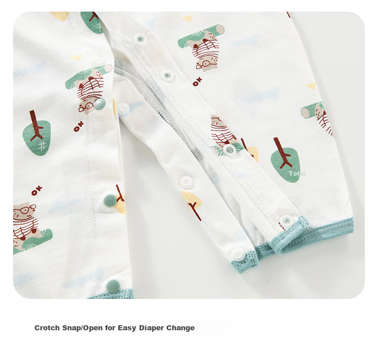Qiaojiaoya Infant Clothes, Newborn Summer Thin Onesie, Pure Cotton Summer Romper, Full Moon Baby Sleepwear for Boys And Girls, Size 66 6