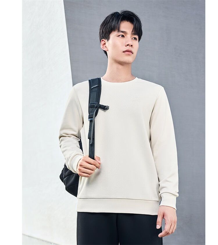 Xtep Men's Sports Hoodie Fashionable Versatile Outdoor Pullover Trendy Student Sweatshirt 14