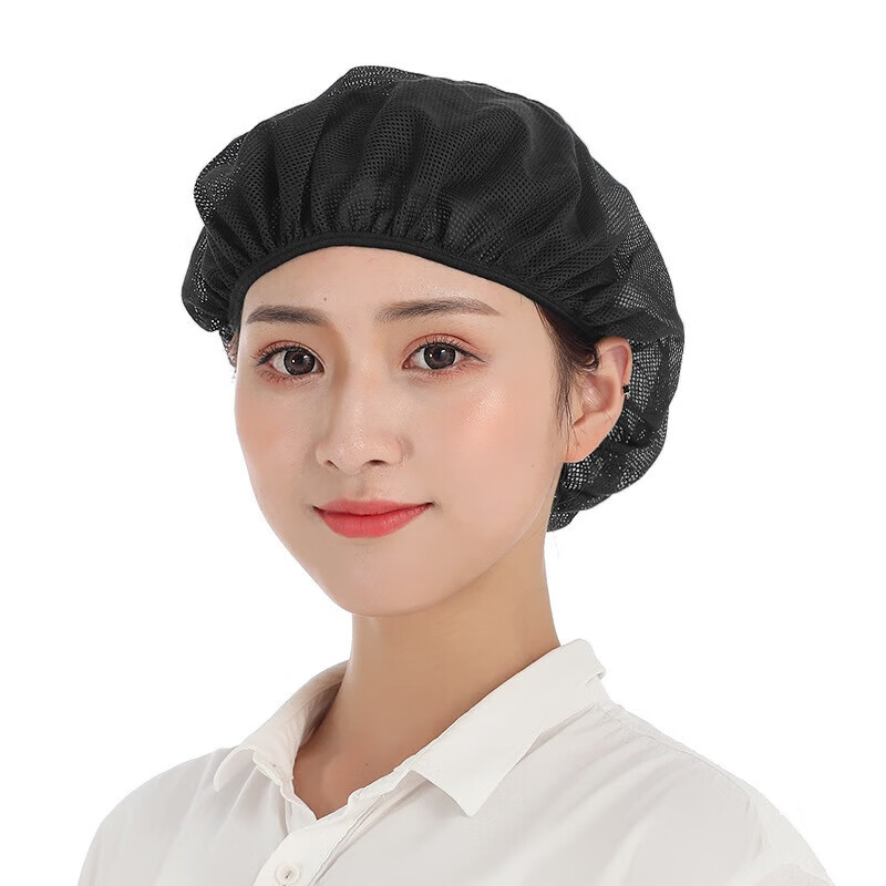 Anshuangli Work Cap Workshop Mesh Hat Factory Chef Hat Kitchen Breathable Sanitary Food Mesh Cap Pink Mesh Hat 2-Pack 5