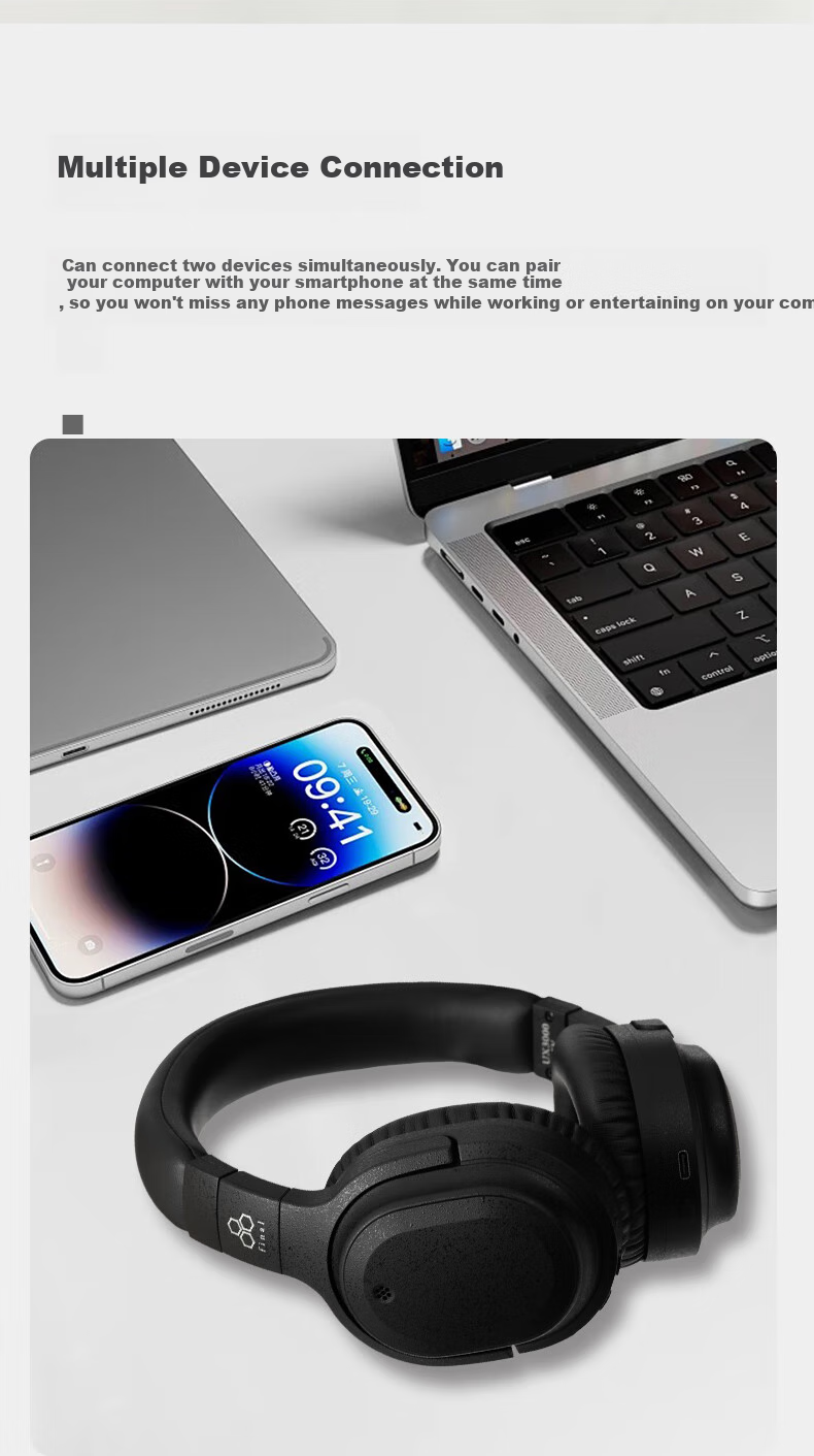 FINAL UX3000 SV Active Noise-Cancelling Headphones with Bluetooth, Stable Connectio 7
