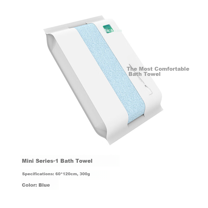 A-Life Children's Bath Towel, Xinjiang Long-Staple Cotton Household Absorbent Bath Towel, Soft Quick-Drying Bath Towel for Boys And Girls, Light Blue Sports