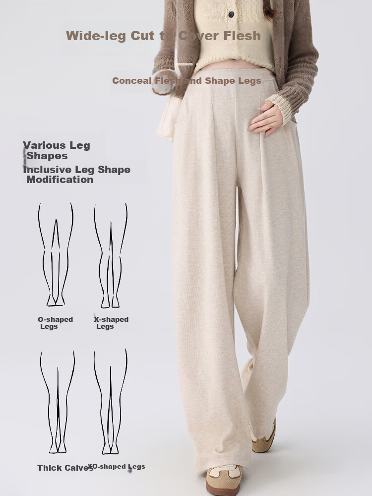 9I9 Maternity Pants, Winter Fleece-Lined, for Outdoor Wear, Pregnancy-Friendly without Tightening Belly, Adjustable Wide-Leg Pants, Women's Casual Trousers, A123 Black XL 6