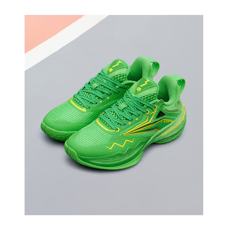361° Battle Axe Kids Basketball Shoes 25 Youth Professional Training Liquid Cloud Technology Responsive Anti-Twist Sports Shoes White 35 6