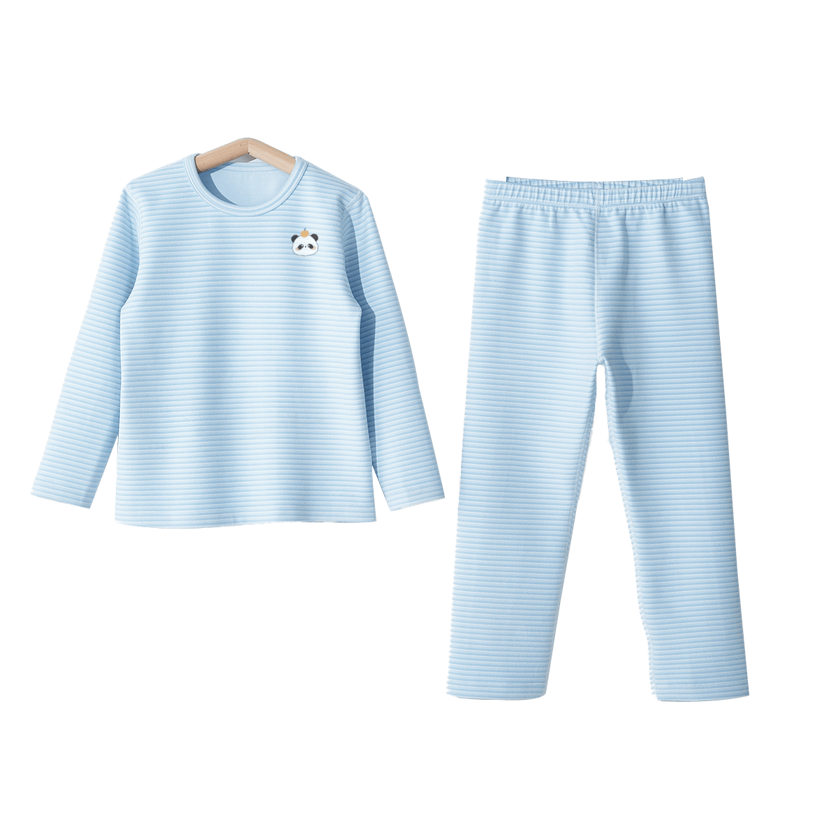 Aibedila Baby Autumn Clothes Set Boys and Girls Children's Thermal Underwear Class A Warm Baby Base Layer Set Cat Pattern Size 80