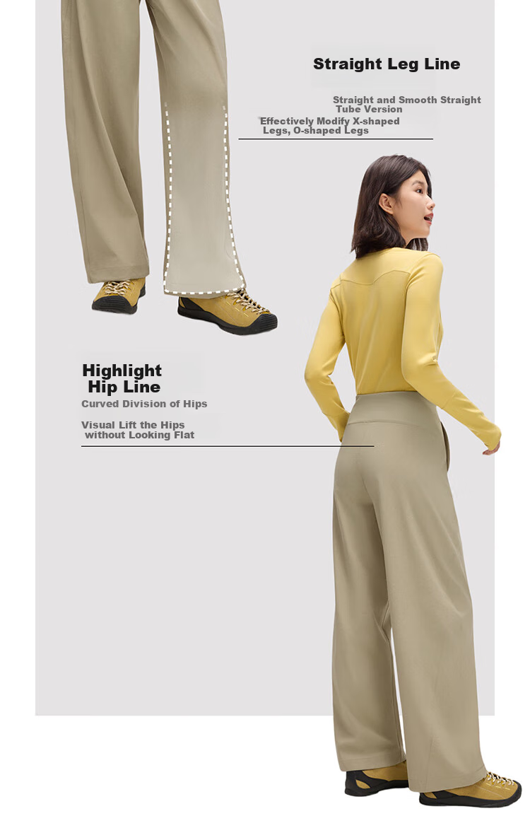 Beneunder Women's Woven Straight-Leg Pants, New Spring And Autumn Style, Fall Season Wear, Water-Repellent Sports Casual Pants WB145 12