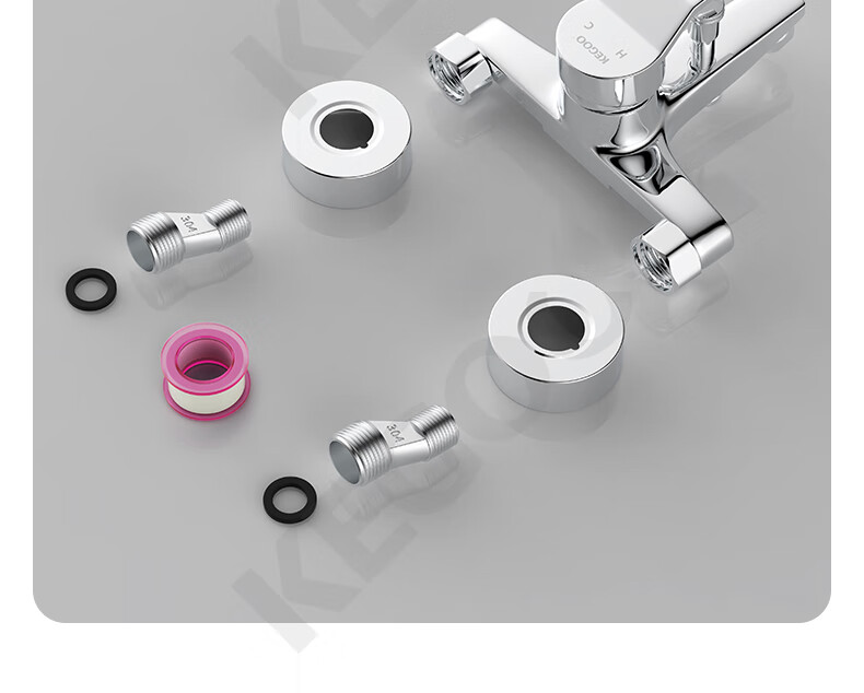 KEGOO Shower Faucet Mixer Valve Set Bathroom Hot and Cold Triple Switch Bath Tub Mixer K211108 2